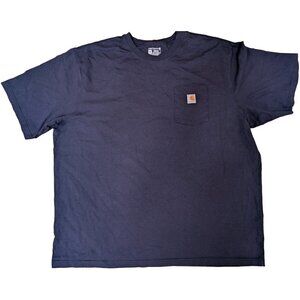 Carhartt Short Sleeve T-Shirt Mens Size 3XL Loose Fit K87-M Dark Blue